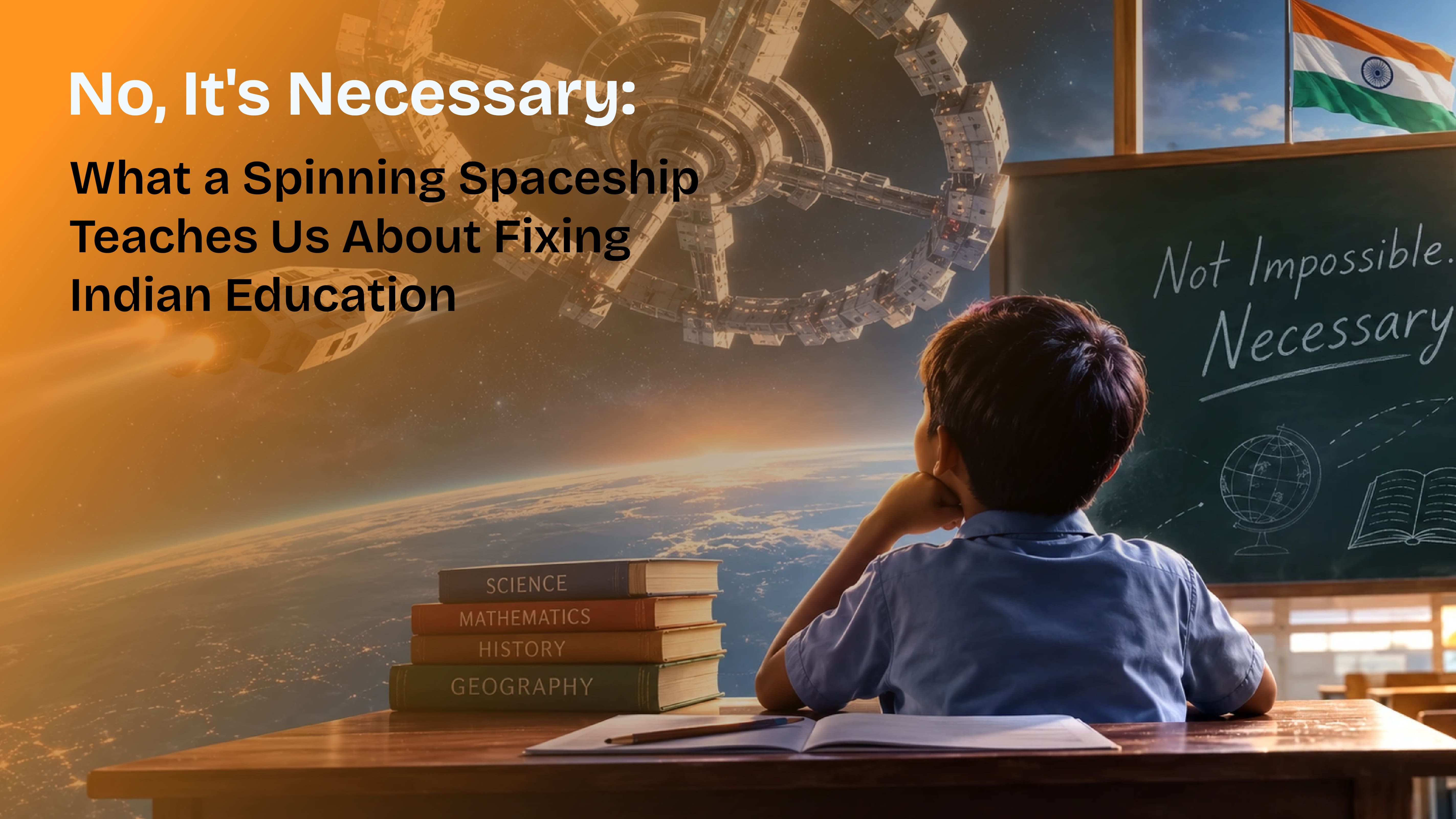 No, It's Necessary: What a Spinning Spaceship Teaches Us About Fixing Indian Education